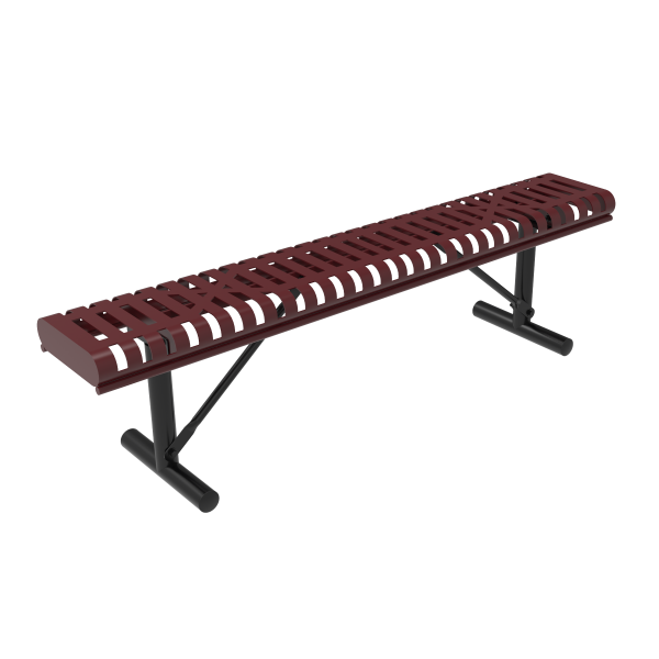 MyTCoat Ribbed Steel Rolled Edge Bench without Back